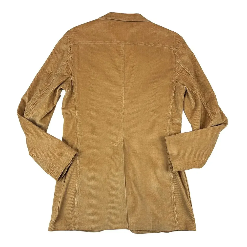 VTG 70s Lee Corduroy Blazer Mens 40L Camel Tan Western Sport Coat Slim Fit
